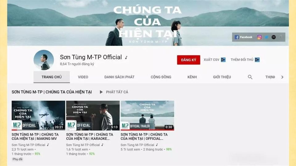 Kênh Sơn Tùng Official