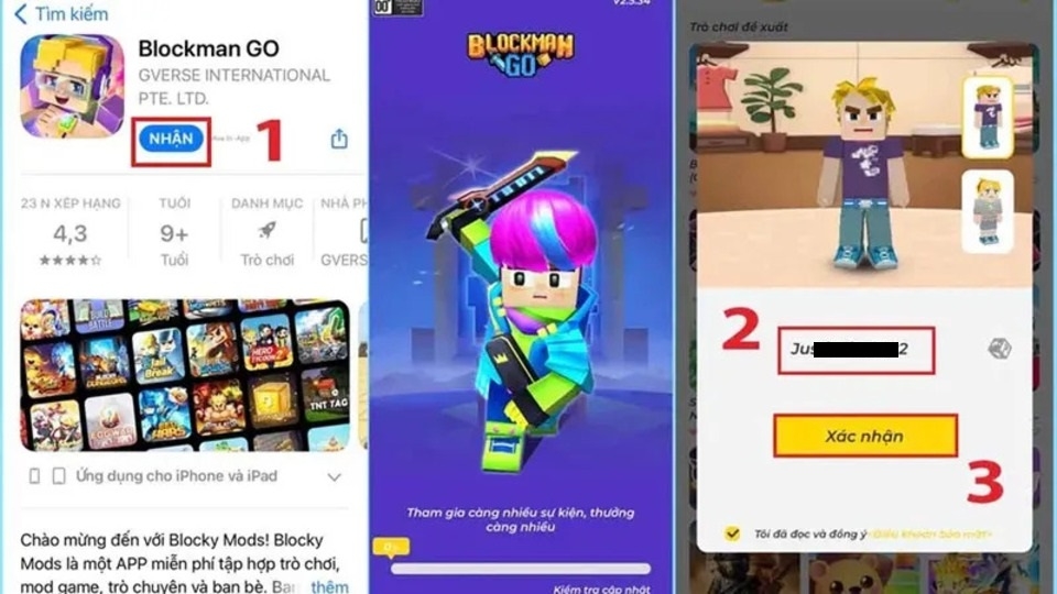 Tải và cài đặt trò chơi Blockman Go trên iOS