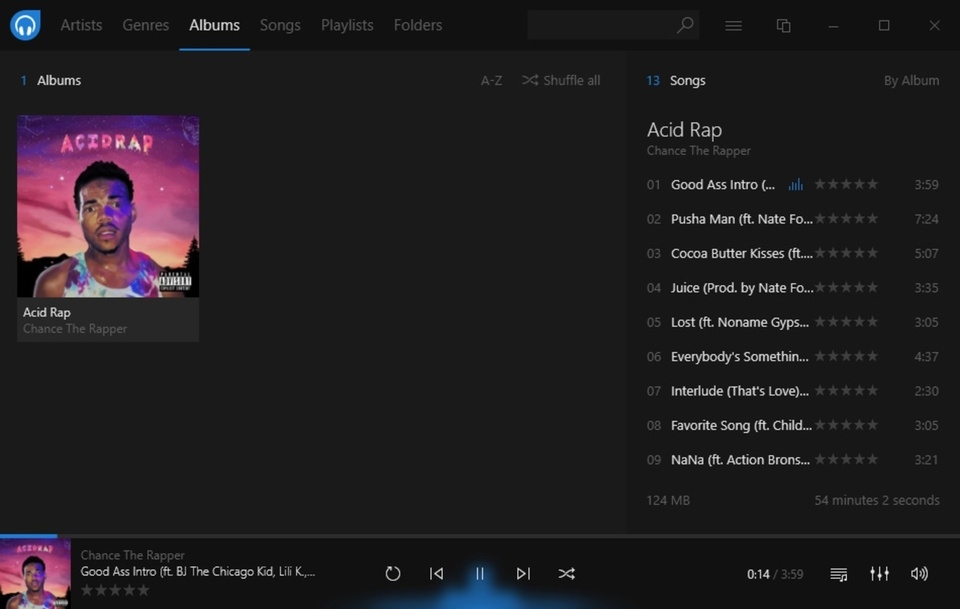 Phần mềm nghe nhạc Dopamine