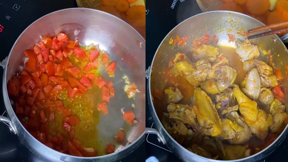 Xào thịt gà cho săn lại