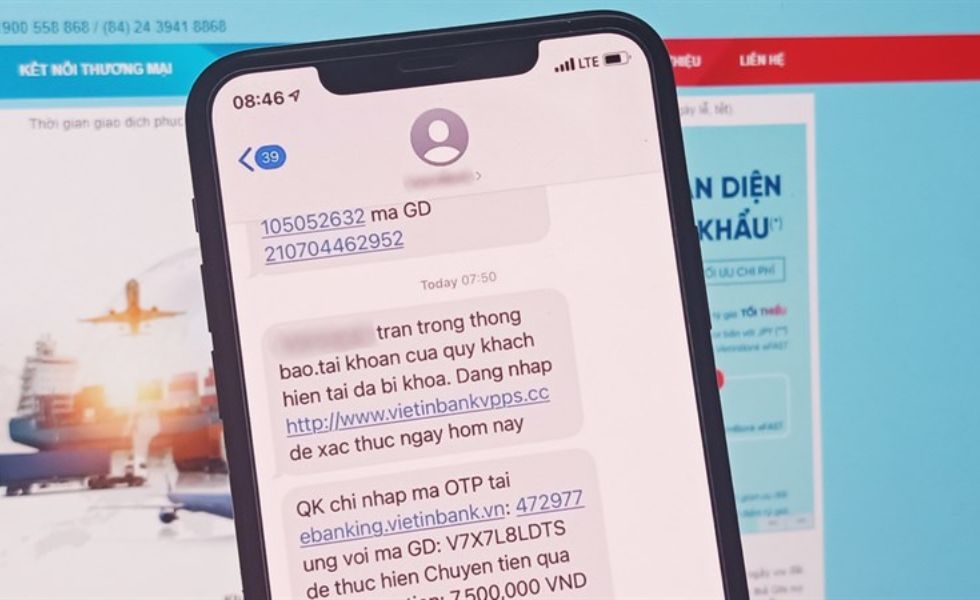 nhấp vào link lạ