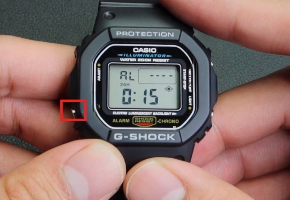 Chuyển qua giao diện điều chỉnh phút