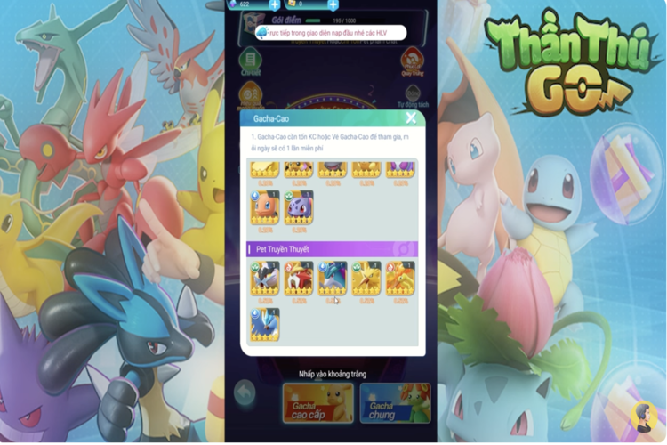 So trình huấn luyện, chiến thuật và khả năng chiến đấu với hơn 100 Pokemon khác nhau mang đến trải nghiệm tuyệt vời