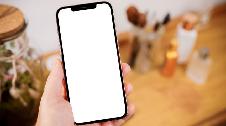 iPhone bị trắng màn hình 1
