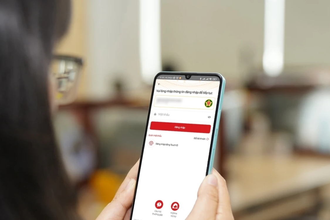 Quên mật khẩu VNeID