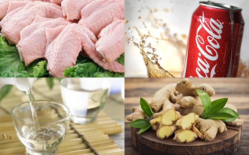 Sử dụng các nguyên liệu cần thiết để kho gà