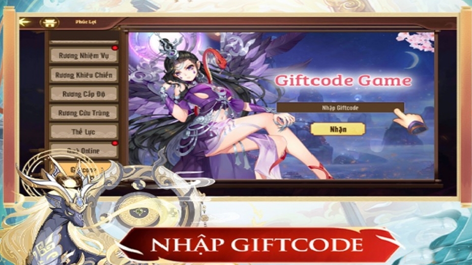 Lưu ý về nhập code Âm Dương Giới.
