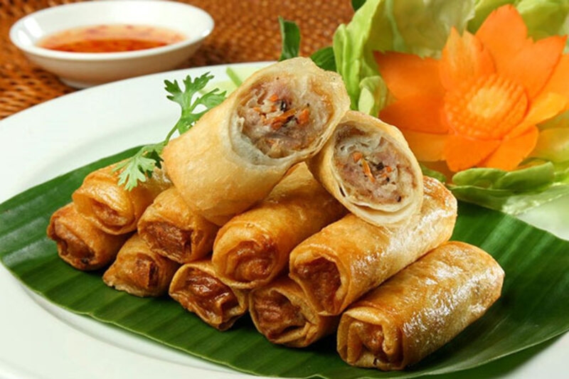 Cách làm chả giò khoai môn thịt ngon giòn, thơm phức