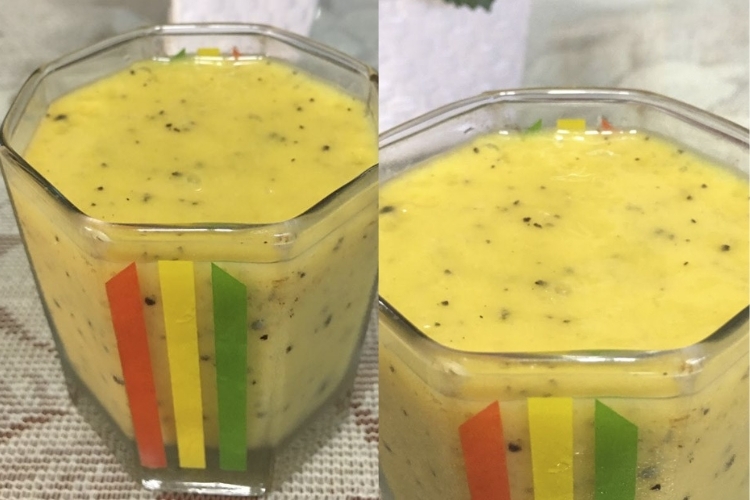 Thành phẩm sinh tố xoài chanh leo