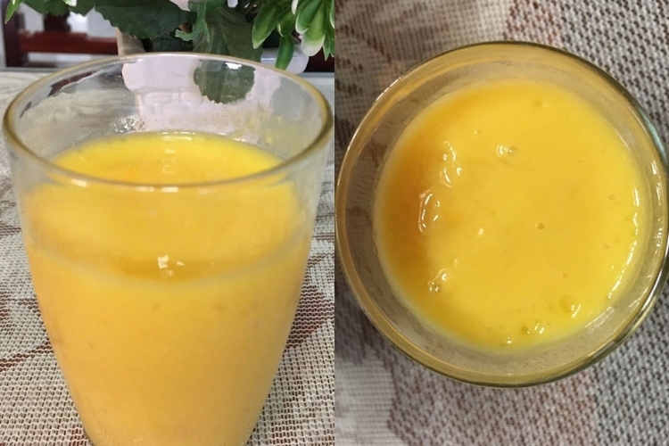 Thành phẩm sinh tố xoài dứa