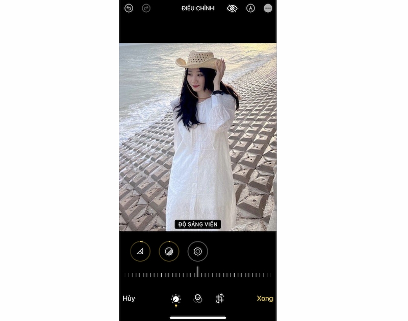 Công thức chỉnh ảnh ngược sáng trên iphone bước 3