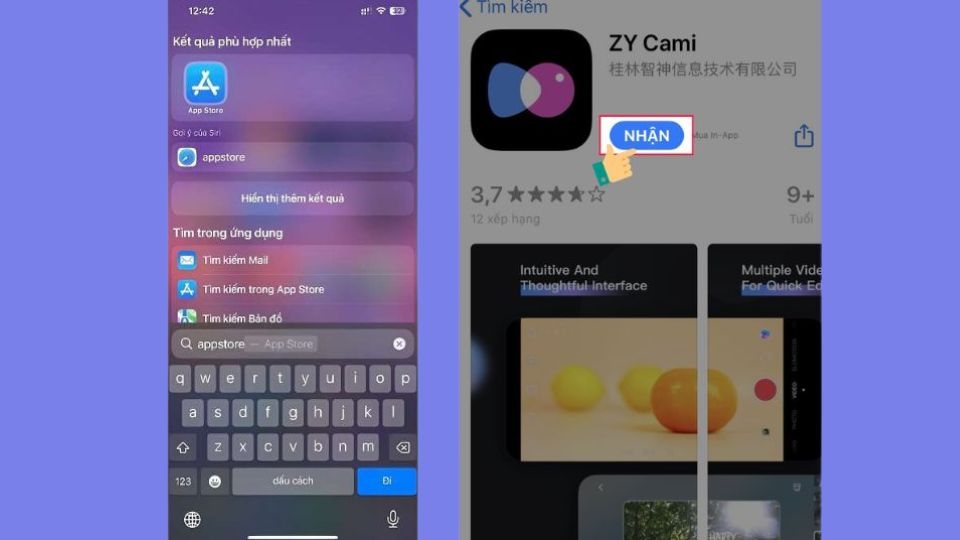 Đối với iOS