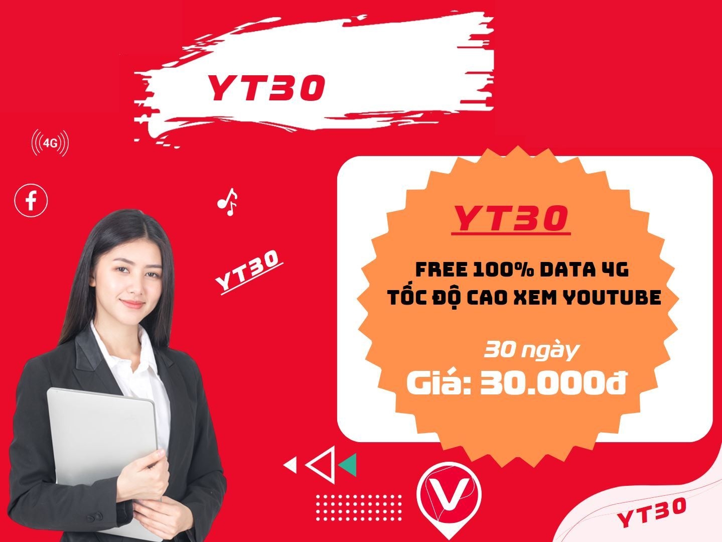 gói cước viettel 4g miễn phí zalo tiktok youtube 3