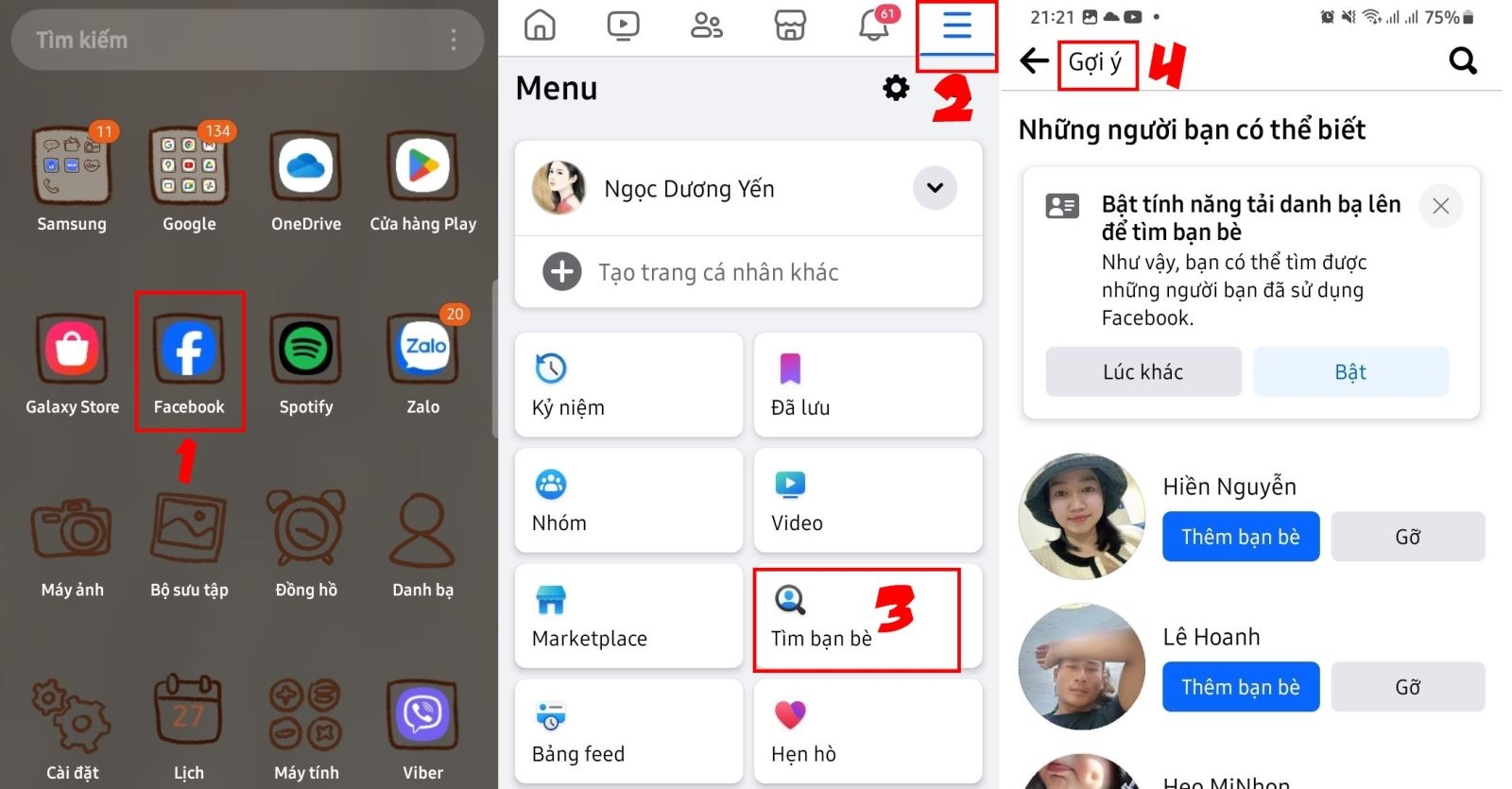 gợi ý kết bạn trên facebook 2
