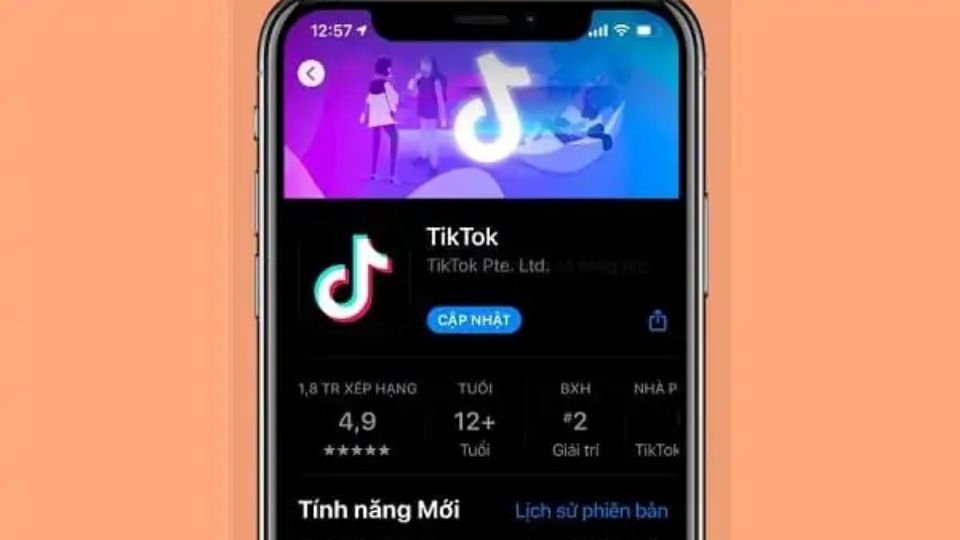 Cập nhật ứng dụng TikTok