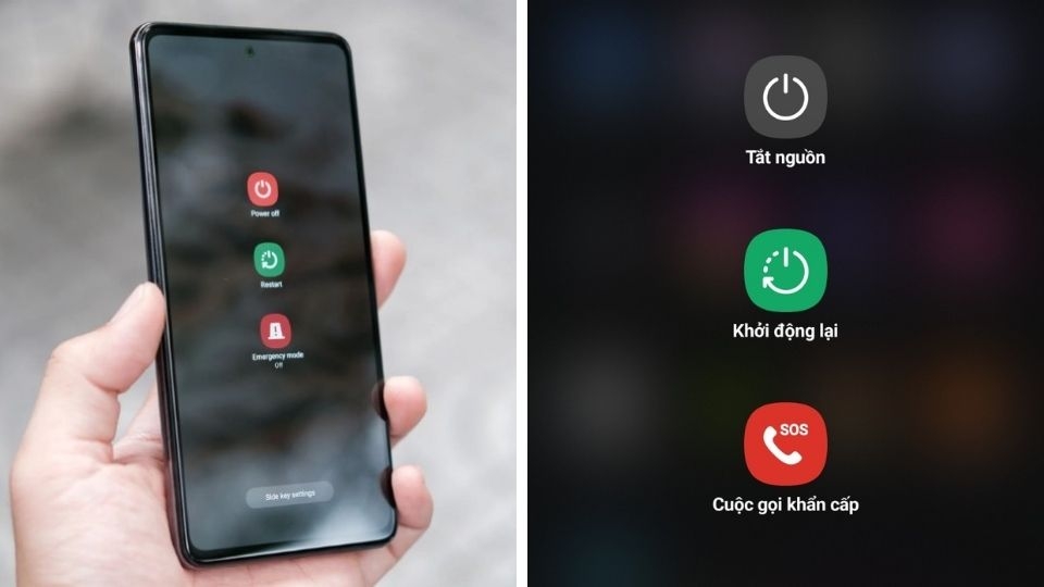 Sử dụng phím tắt vật lý