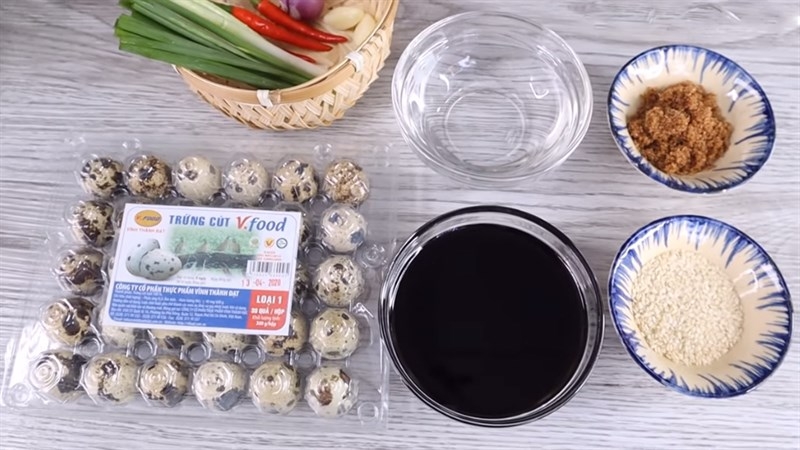 trứng cút ngâm tương - Ảnh 1