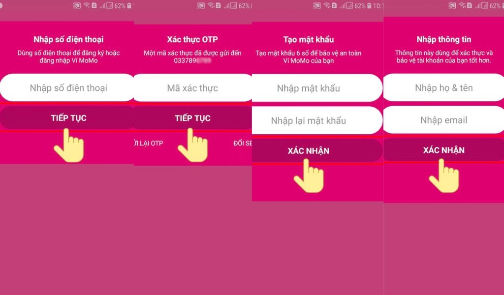 Tạo tài khoản MoMo và những thông tin cần biết về các giao dịch trên ứng dụng này 2