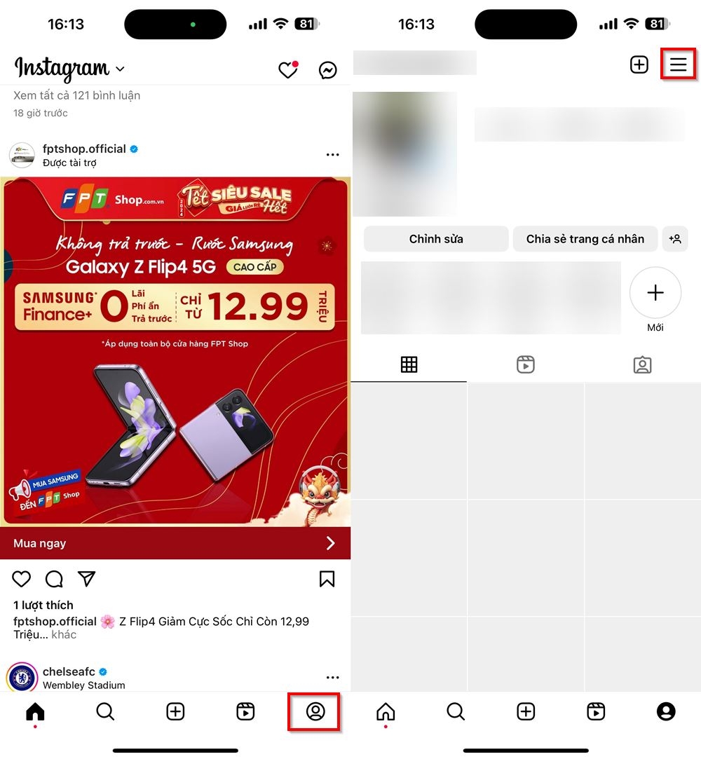Cách hiển thị lại bài viết đã ẩn trên Instagram 1