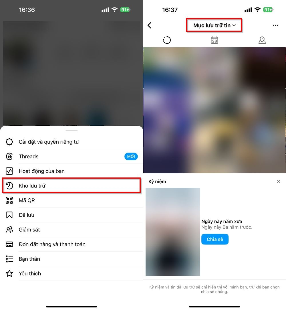 Cách hiển thị lại bài viết đã ẩn trên Instagram 2