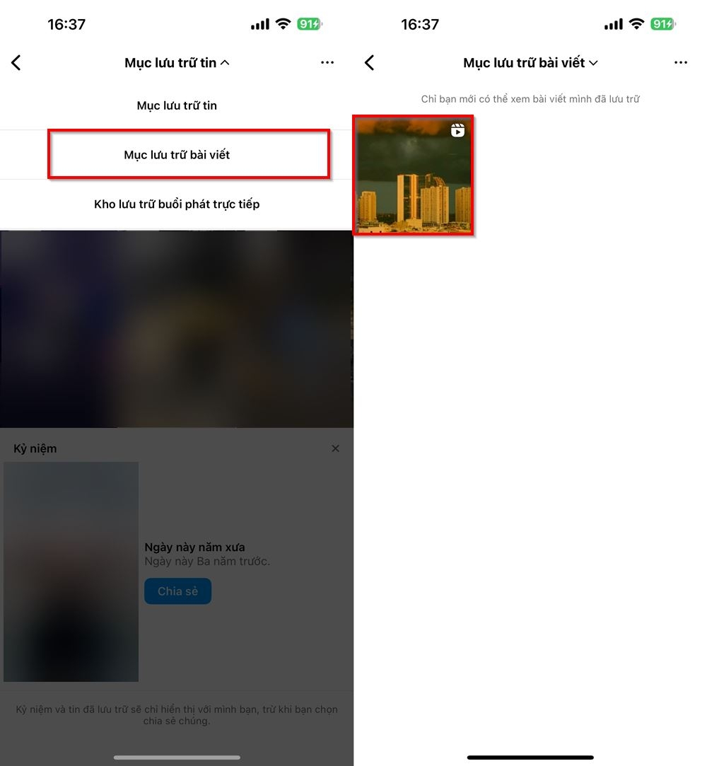 Cách hiển thị lại bài viết đã ẩn trên Instagram 3