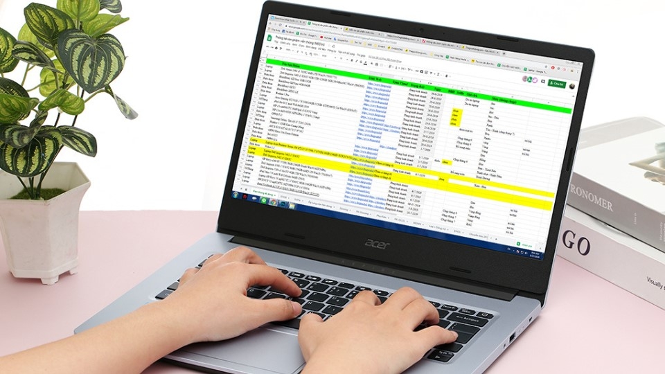 Laptop Acer Aspire 3 A314 35 P3G9 với các số liệu là N6000/4GB/256GB/Win11