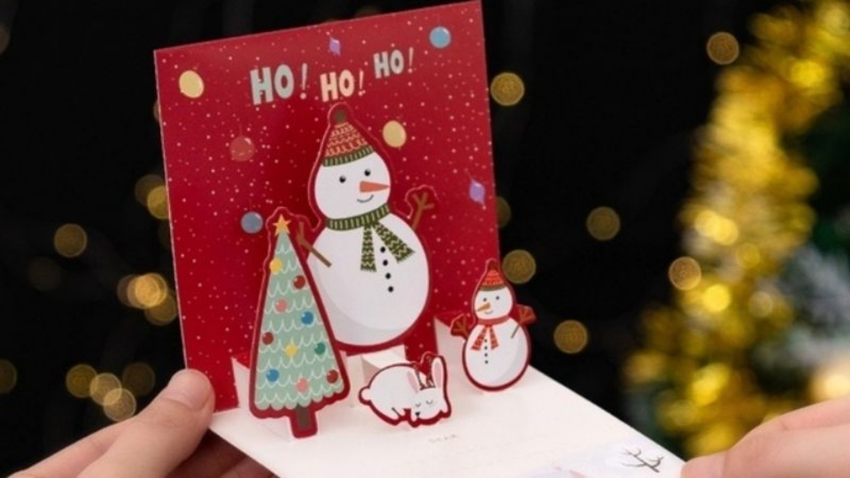 Thiệp Noel là quà tặng để động viên tinh thần cho đồng nghiệp