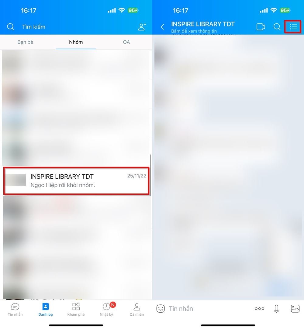 Cách chuyển quyền trưởng nhóm trên Zalo 1