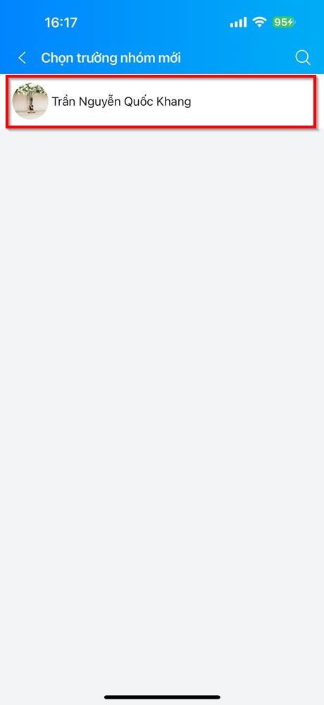 Cách chuyển quyền trưởng nhóm trên Zalo 3