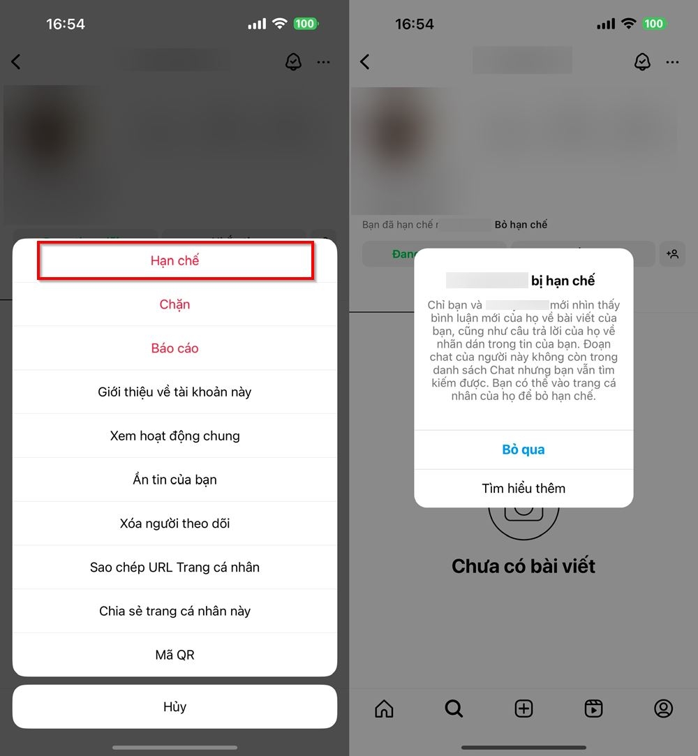 Cách không hiện seen tin nhắn khi đọc trên Instagram 2