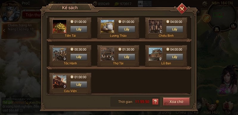 Các kế sách trong game