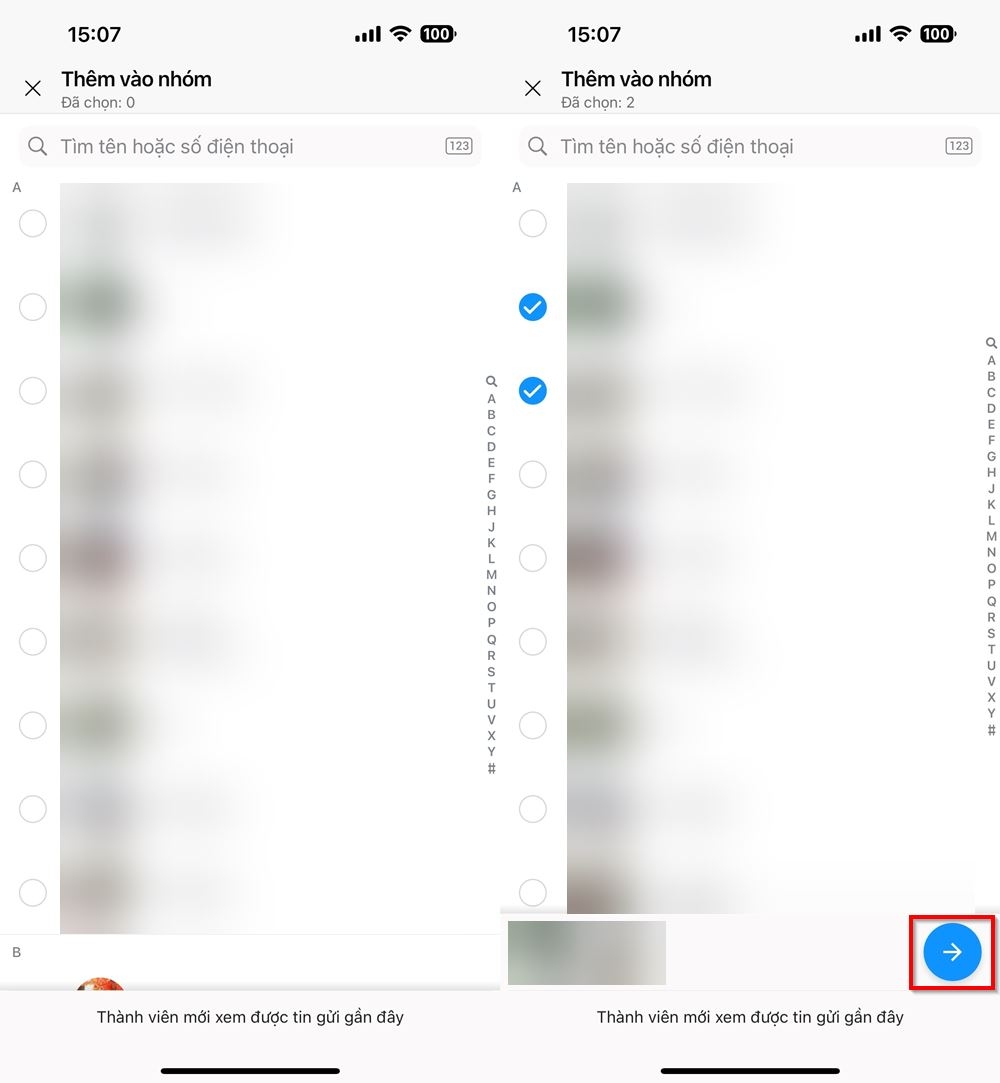 Cách thêm thành viên nhóm offline trên Zalo 2