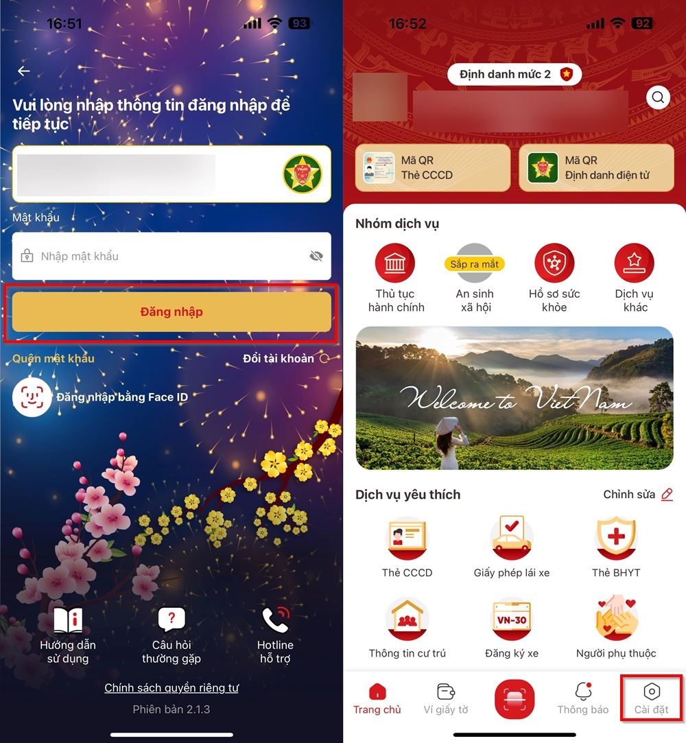 Cách thay đổi số điện thoại VNeID ngay trên ứng dụng 1