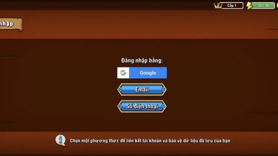 Đăng ký tài khoản chơi game