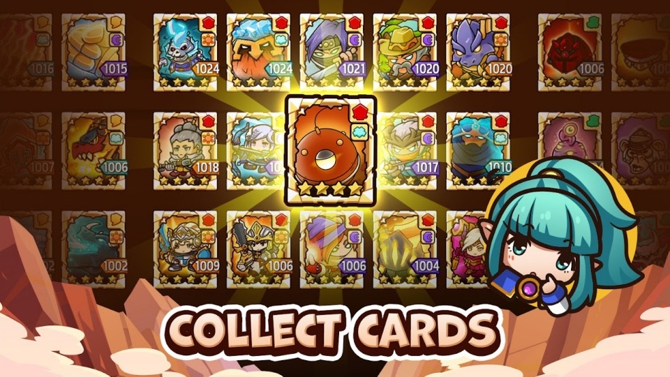 Có 4 loại card chính trong game