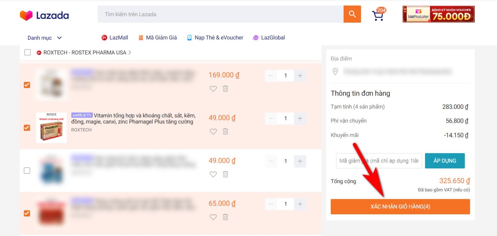 cách mua hàng trên lazada 15