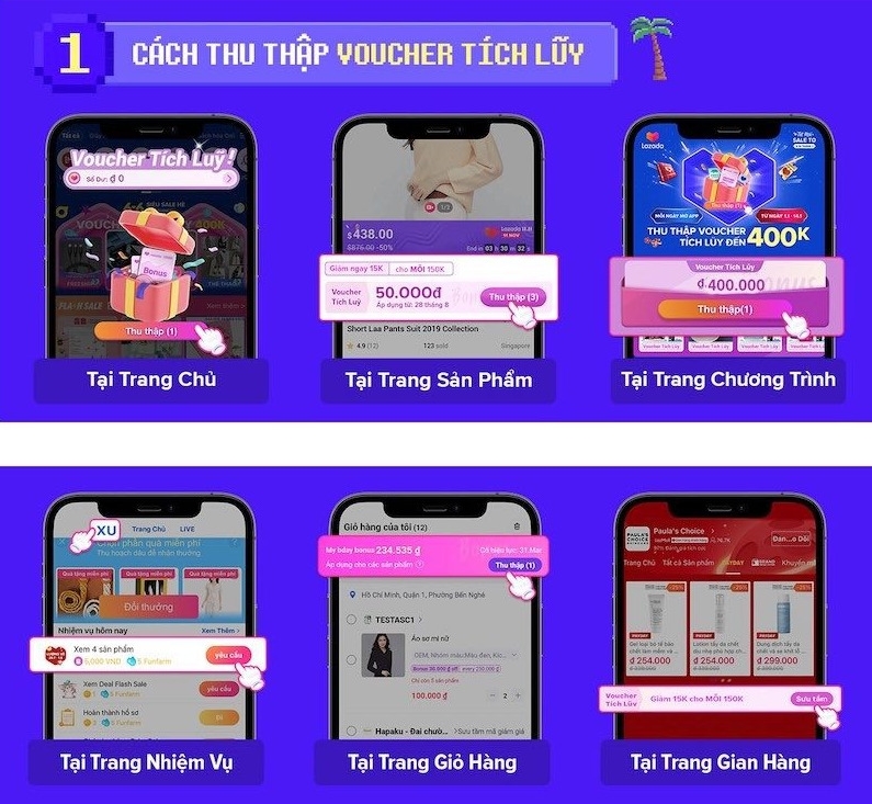 voucher tích lũy lazada 2