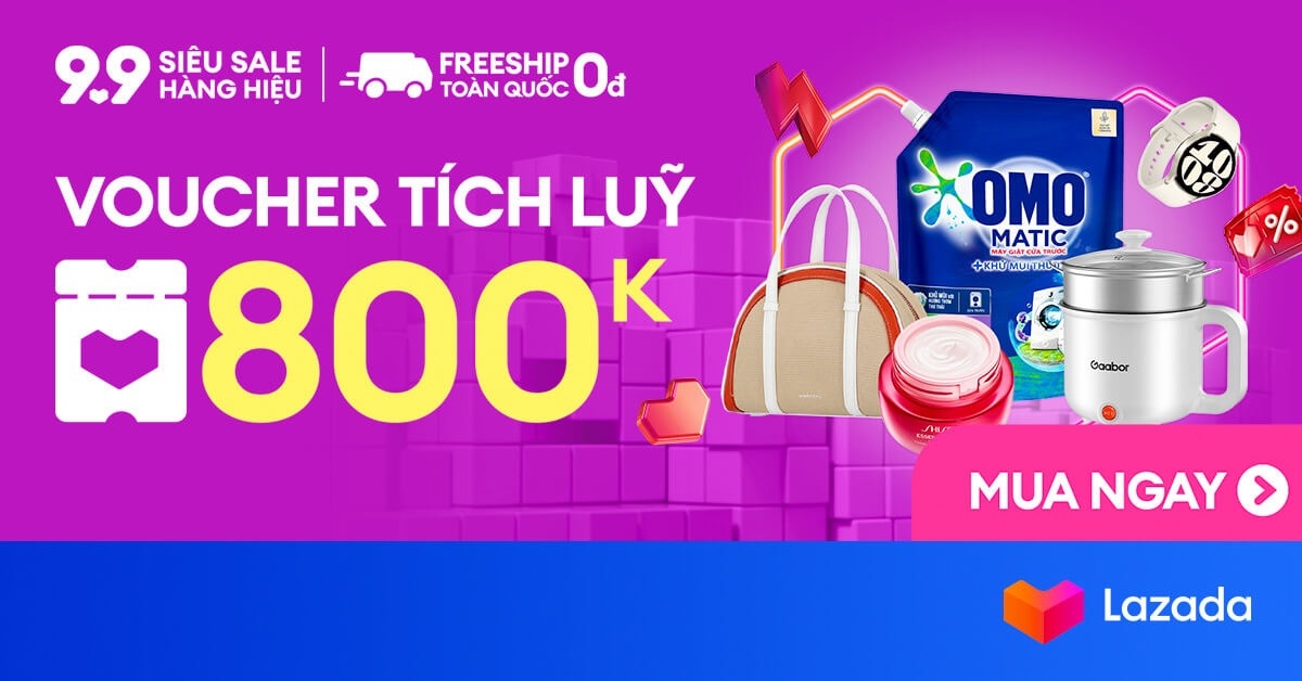 voucher tích lũy lazada 12
