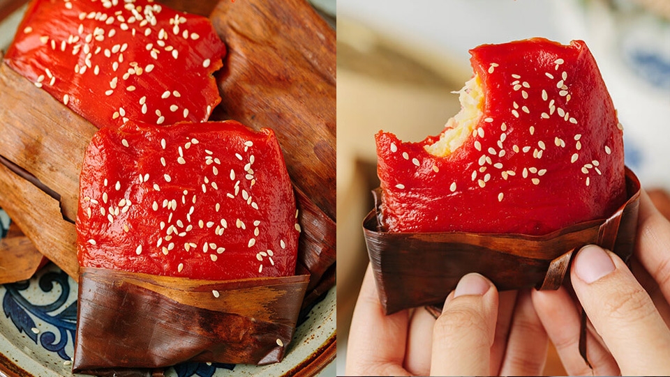 Bánh gấc ngon nhất khi vừa làm xong