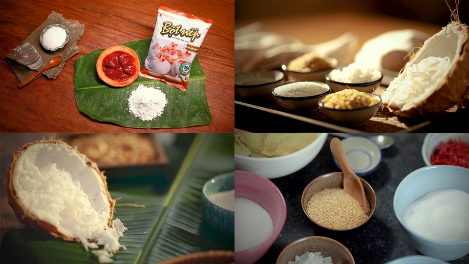 Nguyên liệu cần có để làm bánh gấc