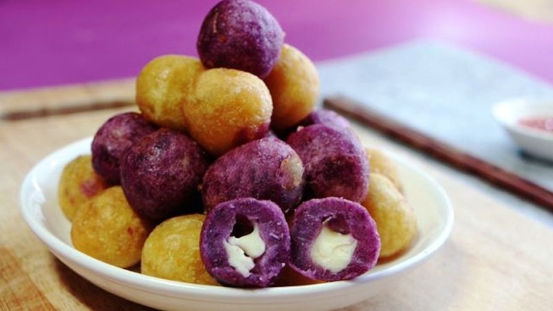 cách làm khoai mỡ chiên - hình 8