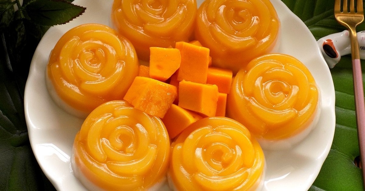 cách làm thạch xoài cốt dừa