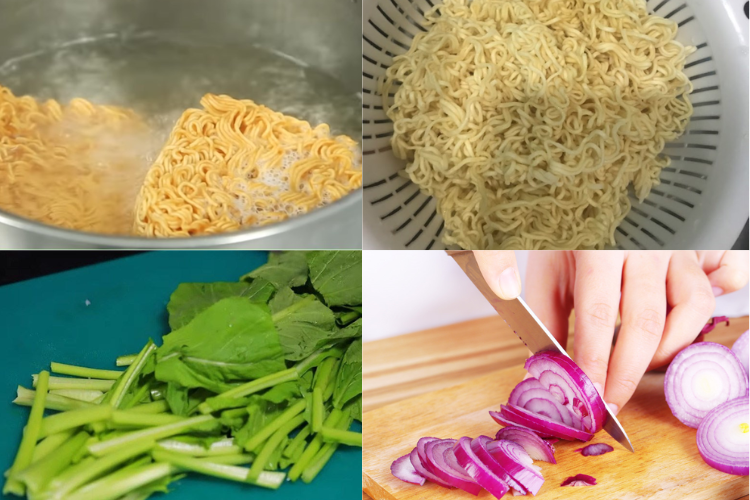 mì xào rau cải 2