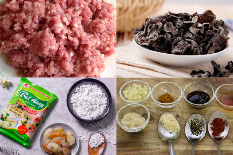 cách làm bánh bột lọc nhân thịt 1