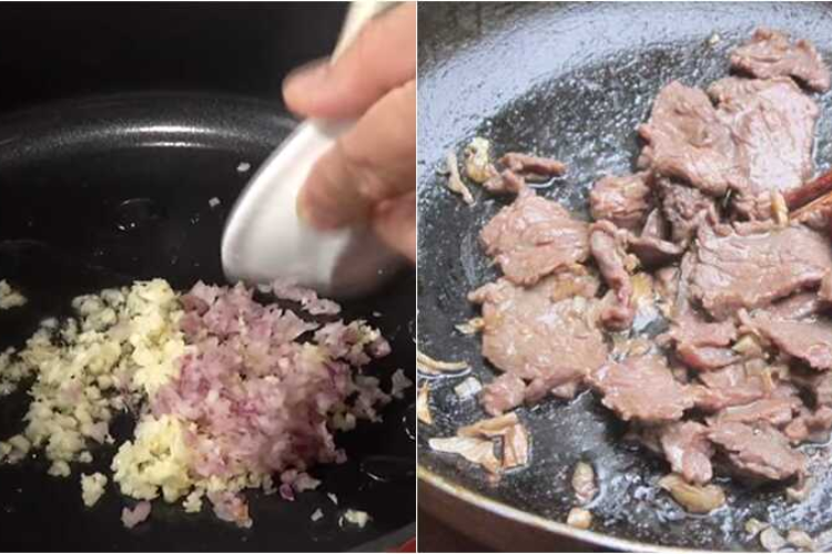 thịt bò xào giá đỗ 4