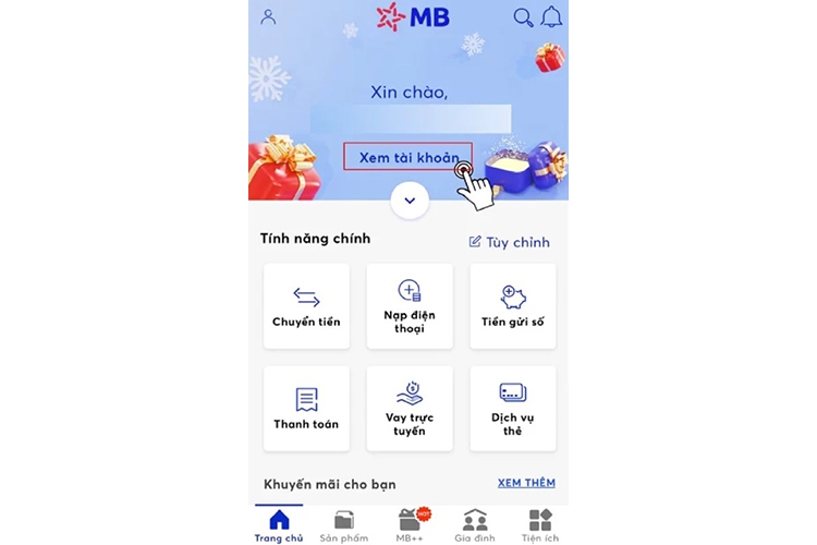 Cách xem số tài khoản MB Bank (hình 8)