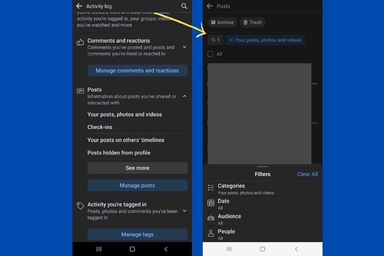 xem reels từ trang cá nhân