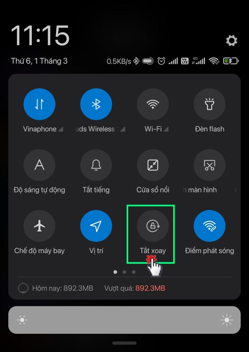 cách xoay màn hình điện thoại 1