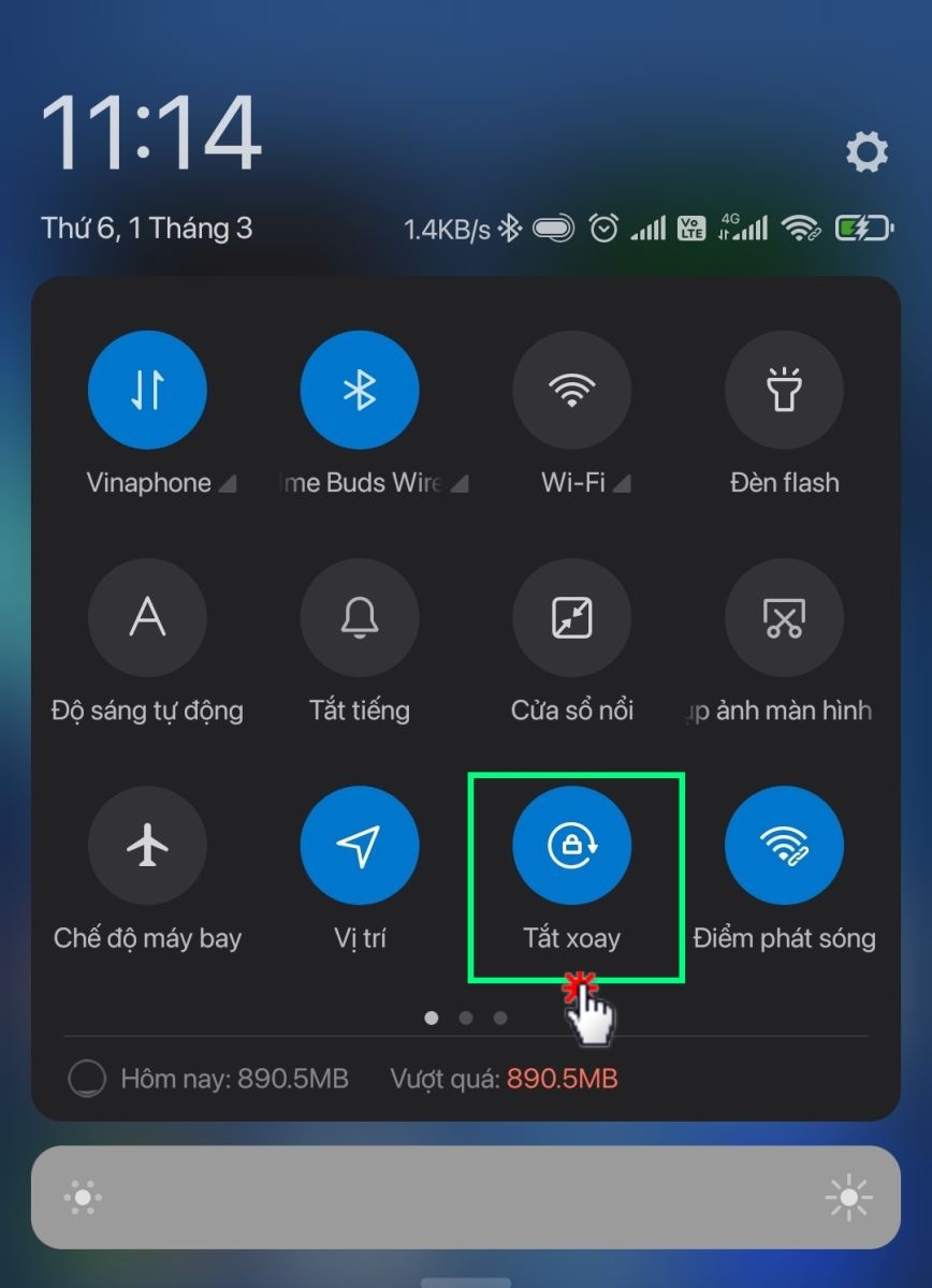 cách xoay màn hình điện thoại 3