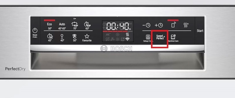 Công nghệ rửa nhanh SpeedPerfect+ trên máy rửa bát Bosch có sấy Zeolith SMI6ZCS49E 1